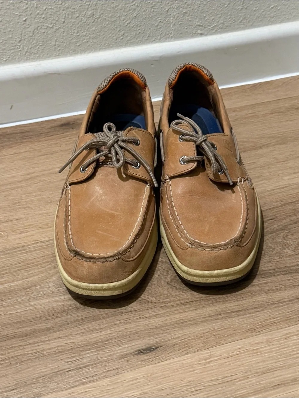 Sperry Top-Sider Men’s Lanyard 2-Eye Boat Shoe size 11.5W Tan 0777924 Leather